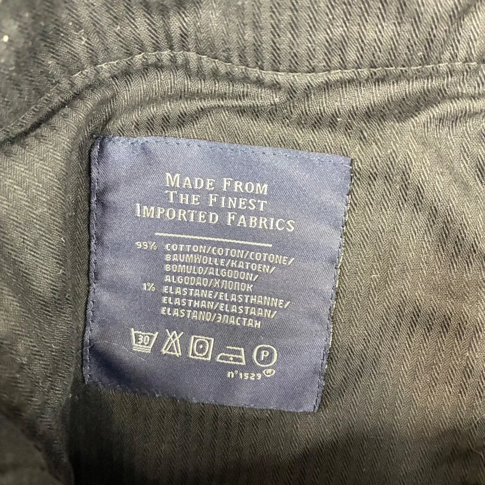Polo Ralph Lauren Corduroy Pants Mens 42x29 Black Classic Fit Stretch Trousers